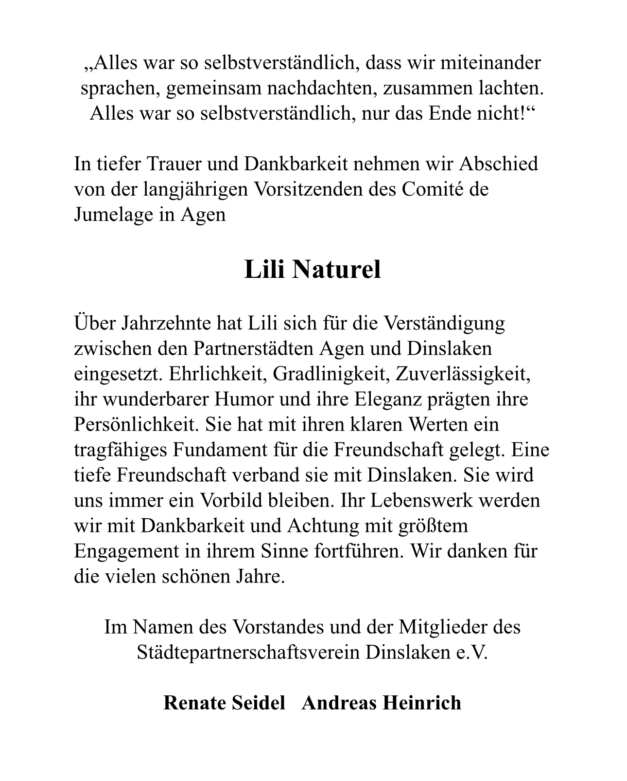 Dankesbrief